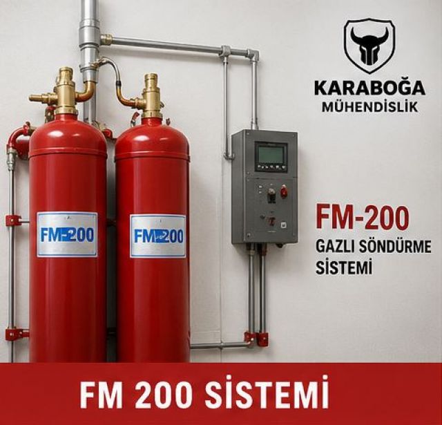 Ataşehir FM200 Yangın Söndürme Sistemi | Kurulum ve Bakım Hizmeti